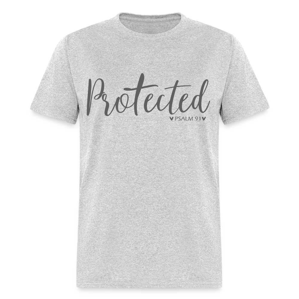 Protected (Psalm 91) T-Shirt Color: heather gray
