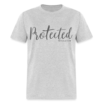 Protected (Psalm 91) T-Shirt Color: heather gray