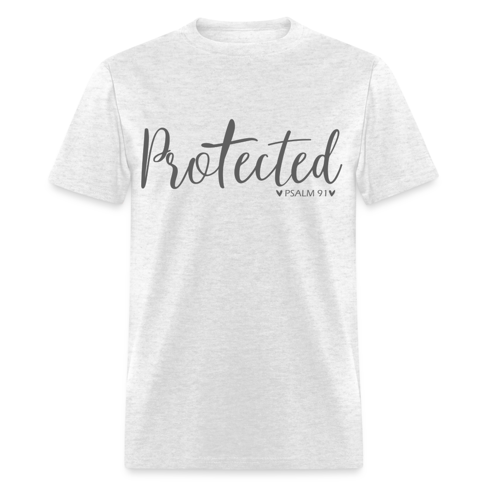 Protected (Psalm 91) T-Shirt Color: light heather gray