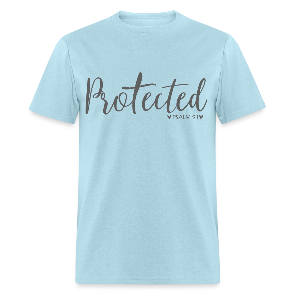 Protected (Psalm 91) T-Shirt Color: powder blue