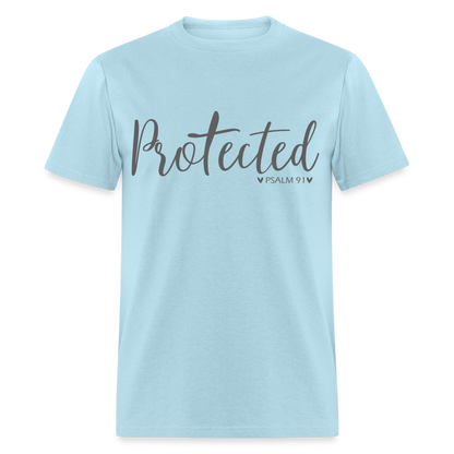 Protected (Psalm 91) T-Shirt Color: powder blue