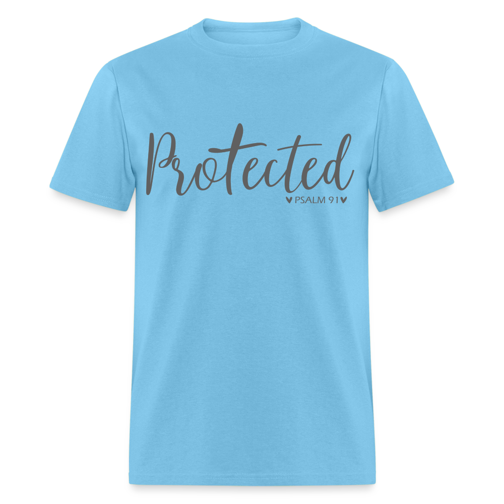 Protected (Psalm 91) T-Shirt Color: aquatic blue