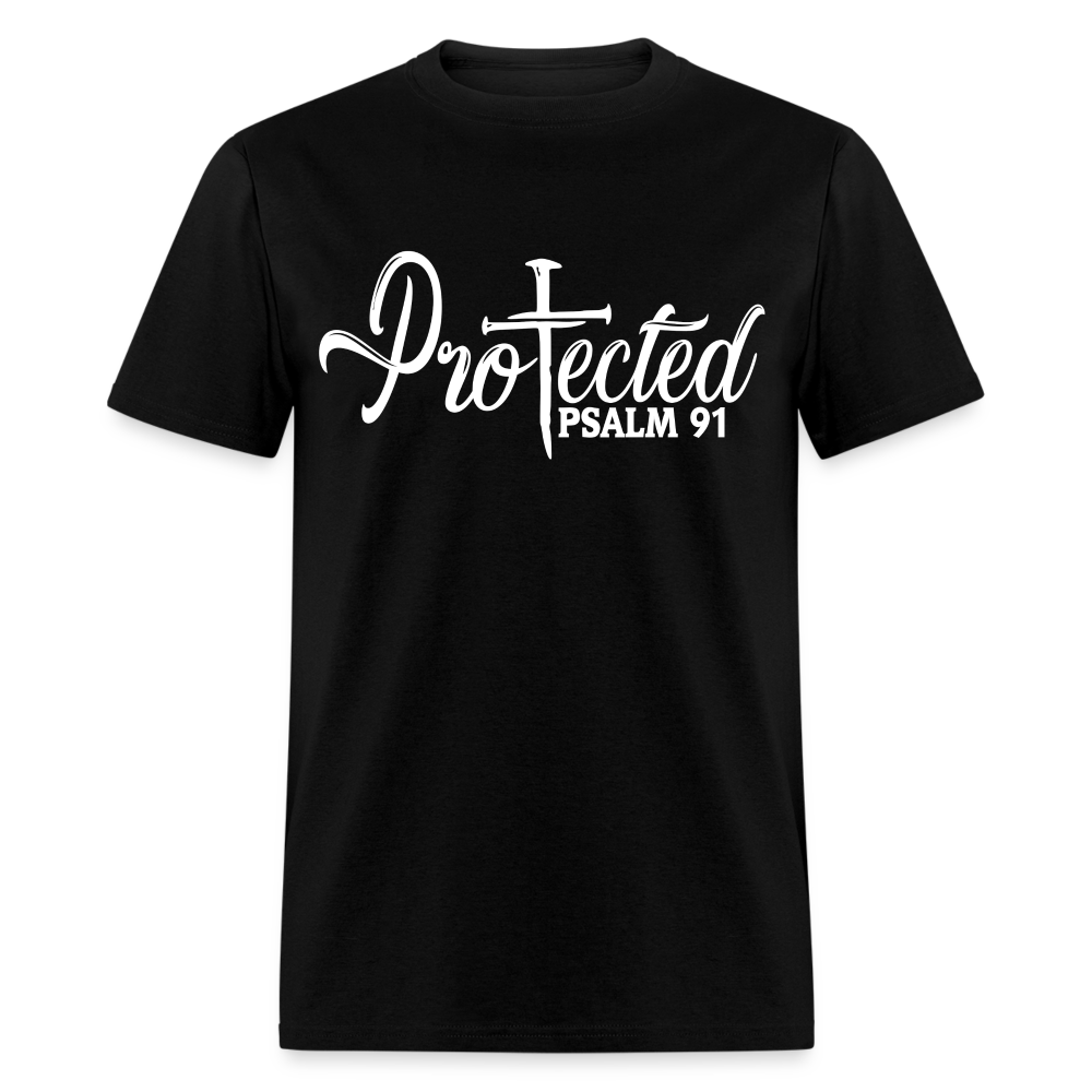 Protected Cross T-Shirt (Psalm 91) Color: black