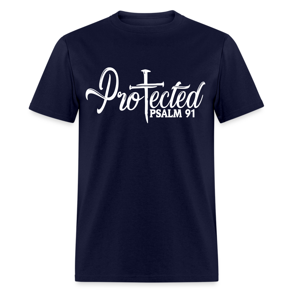 Protected Cross T-Shirt (Psalm 91) Color: navy