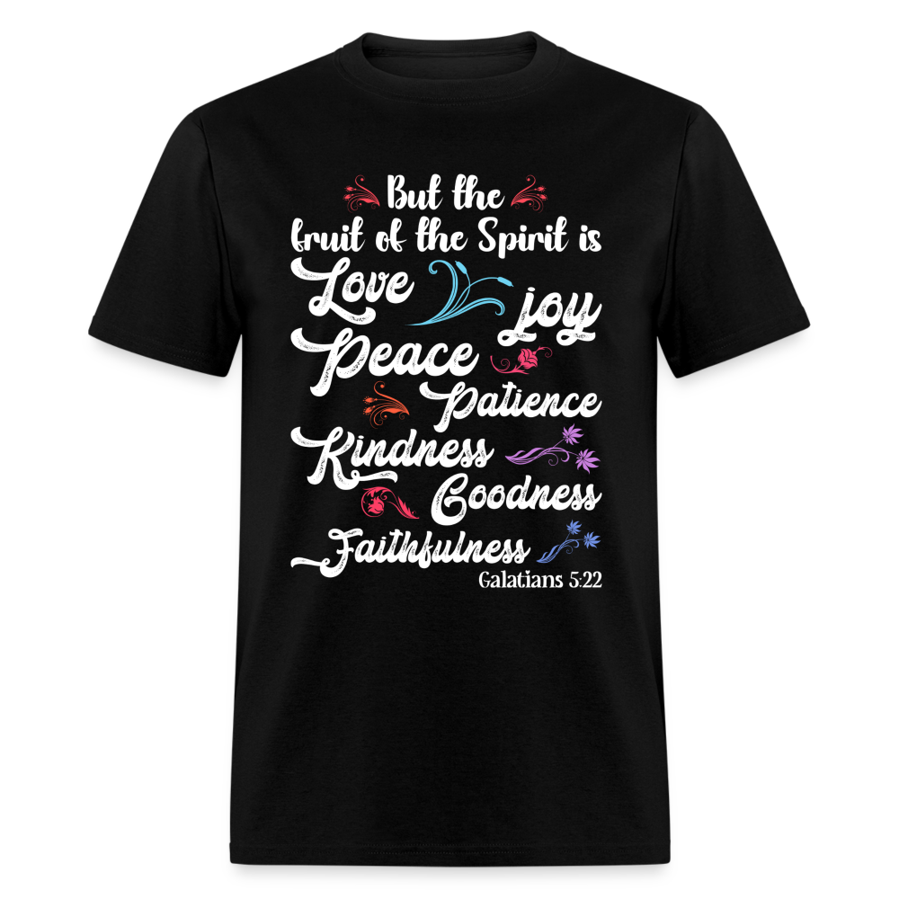 Galatians 5:22 T-Shirt - The Fruit of the Spirit is Love Color: black