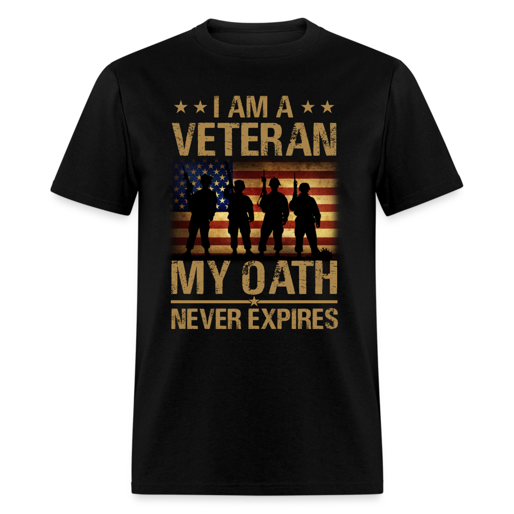 Veteran My Oath Never Expires T-Shirt - black