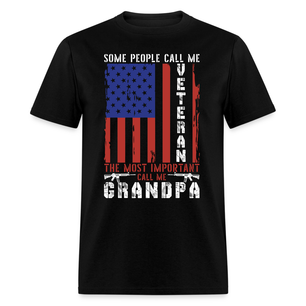 Grandpa Veteran T-Shirt - black