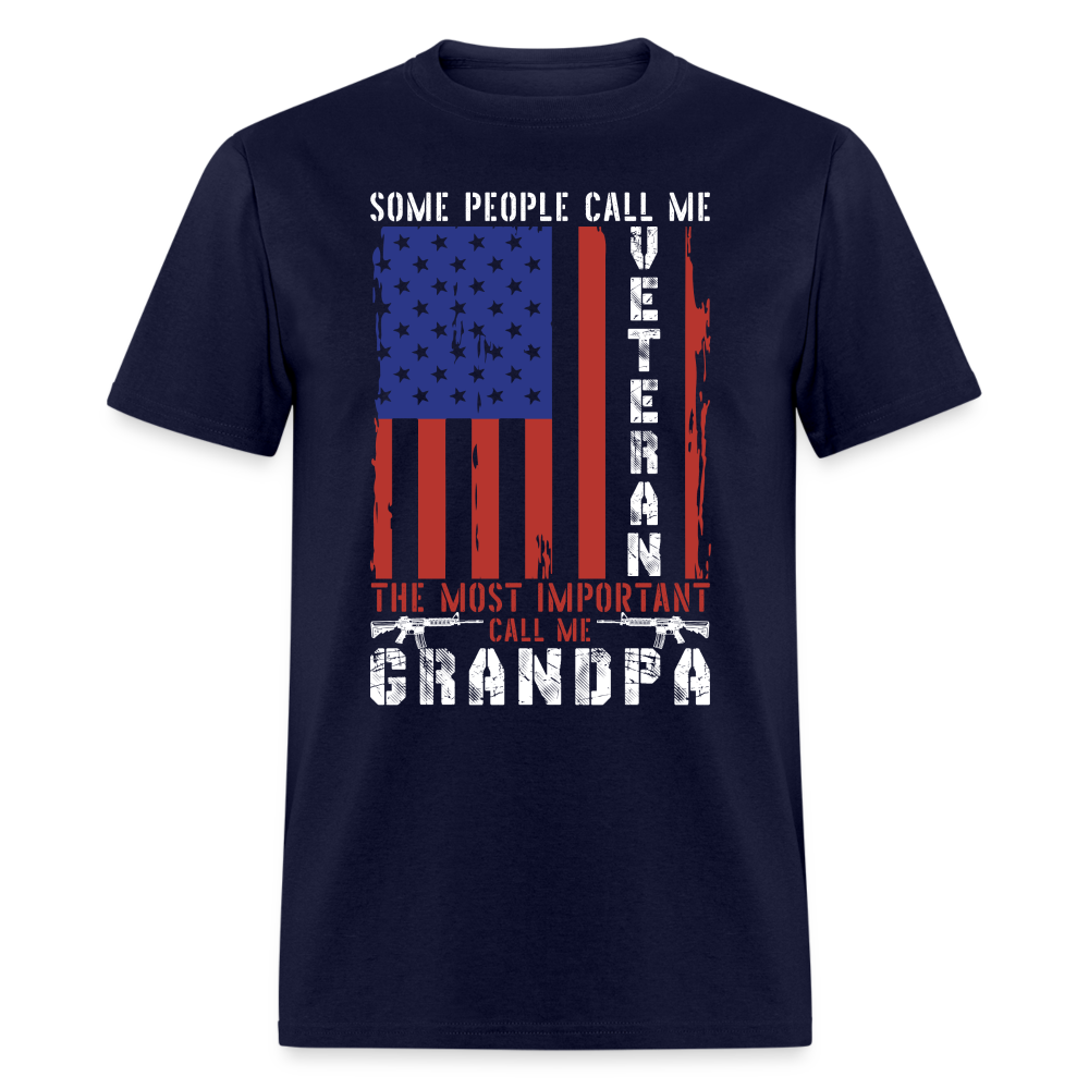 Grandpa Veteran T-Shirt - navy