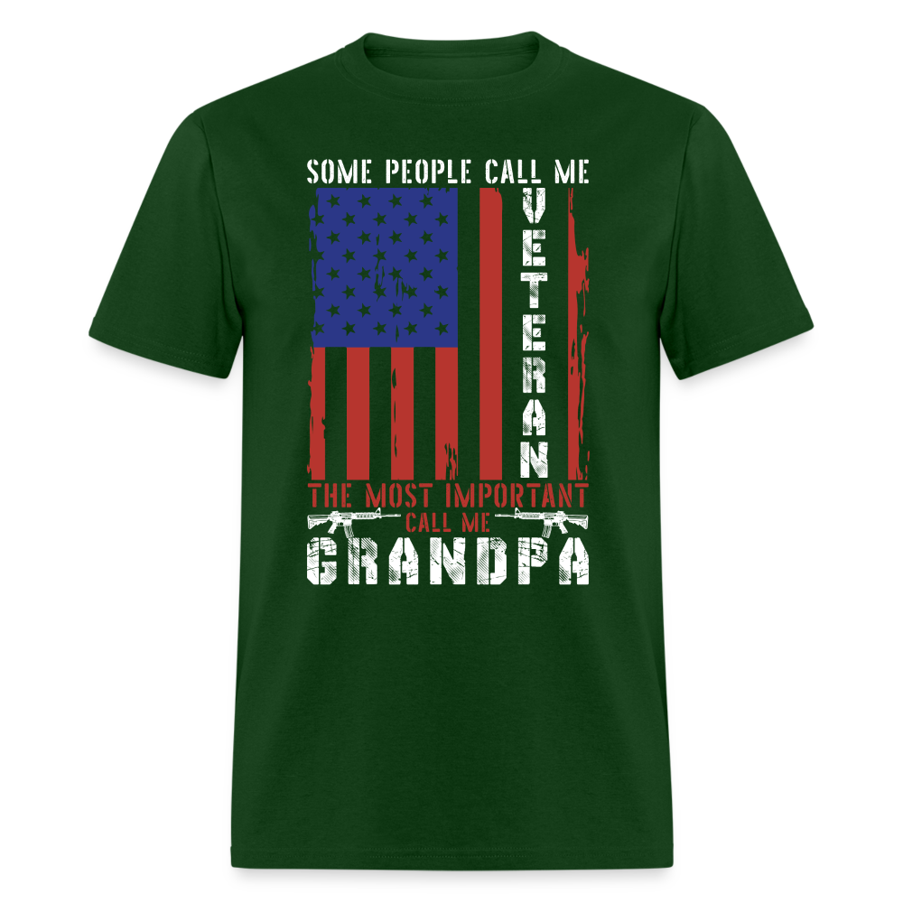 Grandpa Veteran T-Shirt - forest green