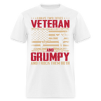 Grumpy Veteran T-Shirt - white