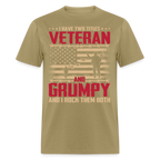 Grumpy Veteran T-Shirt - khaki