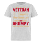 Grumpy Veteran T-Shirt - heather gray
