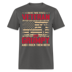 Grumpy Veteran T-Shirt - charcoal
