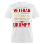 Grumpy Veteran T-Shirt - light heather gray