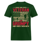 Grumpy Veteran T-Shirt - forest green