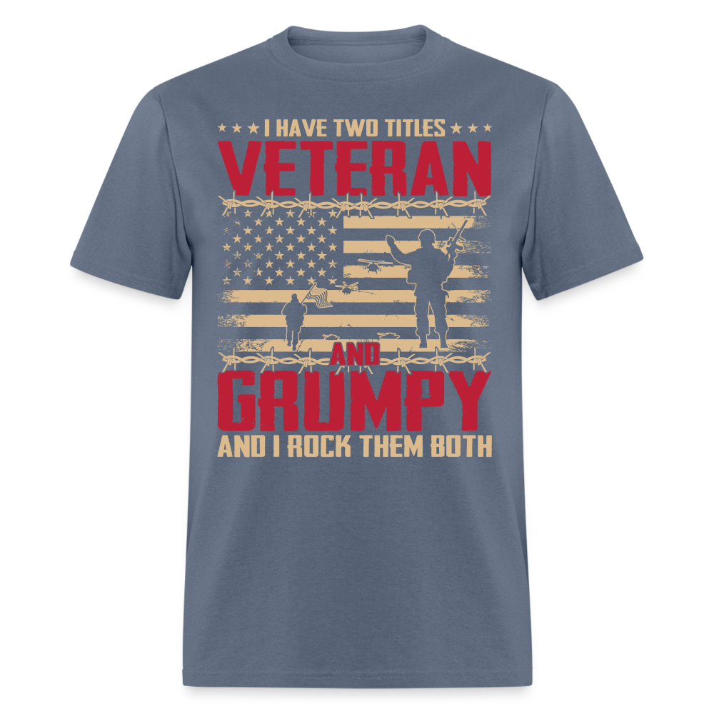 Grumpy Veteran T-Shirt - denim
