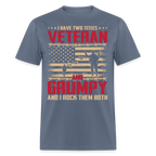 Grumpy Veteran T-Shirt - denim
