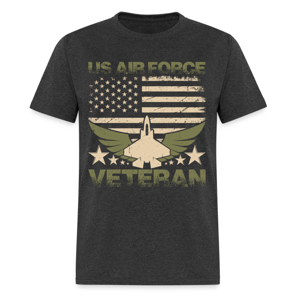 US Air Force Veteran T-Shirt - heather black