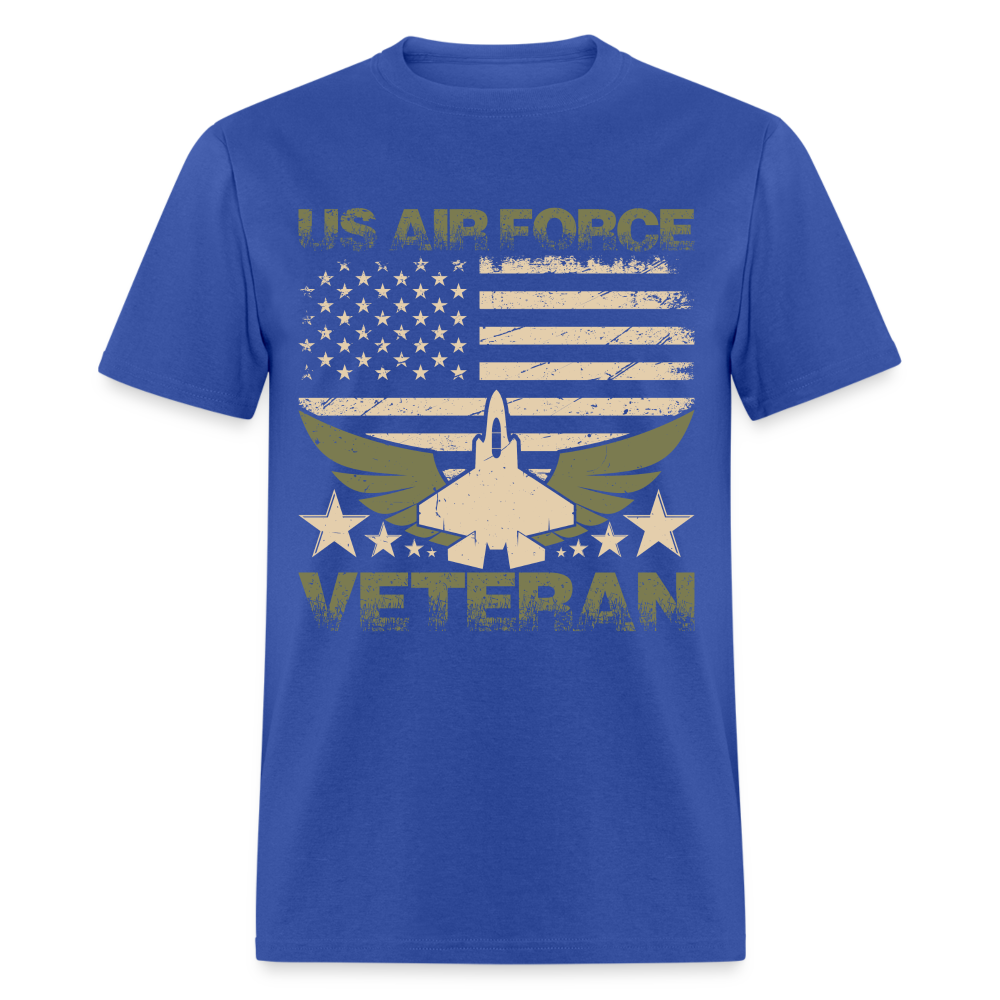 US Air Force Veteran T-Shirt - royal blue