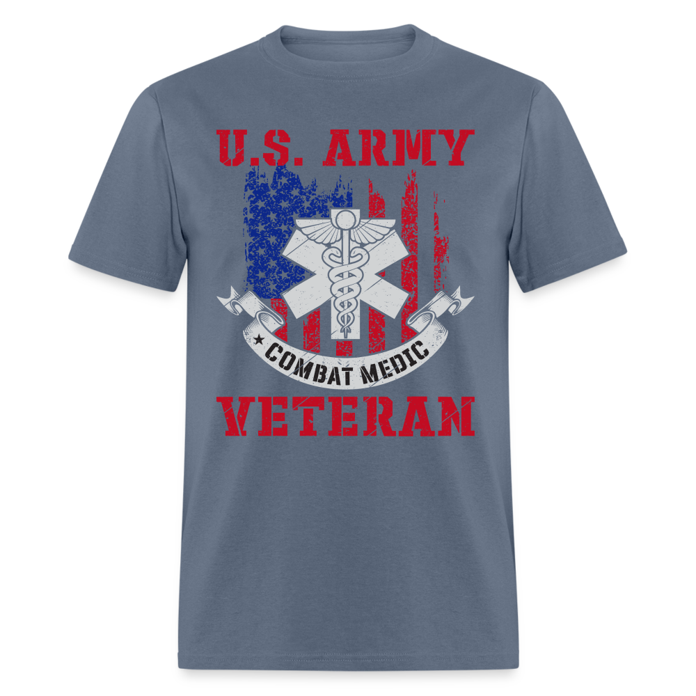 US Army Combat Medic Veteran T-Shirt - denim