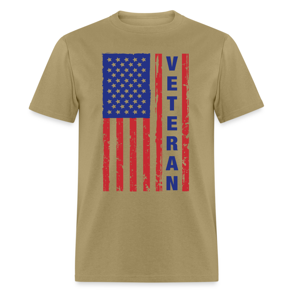 Veteran Flag T-Shirt - khaki