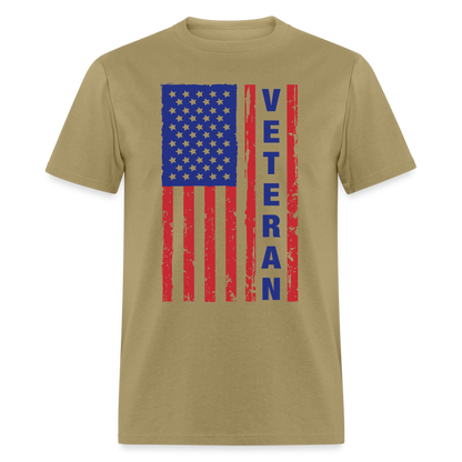 Veteran Flag T-Shirt - khaki