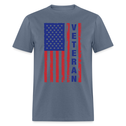 Veteran Flag T-Shirt - denim