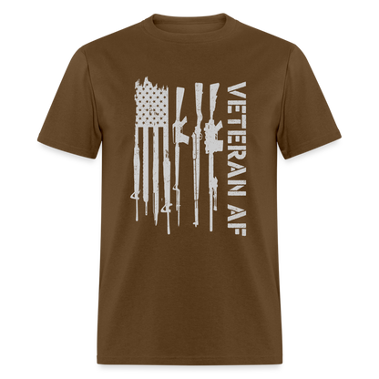 Veteran AF T-Shirt - brown