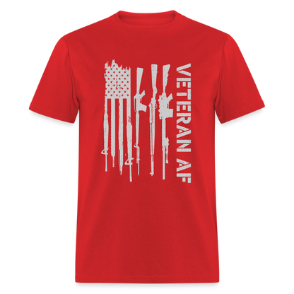 Veteran AF T-Shirt - red