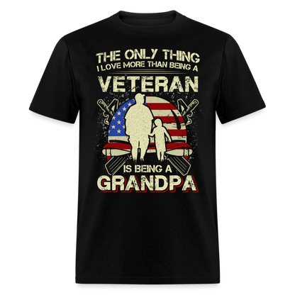 Veteran Grandpa T-Shirt - black