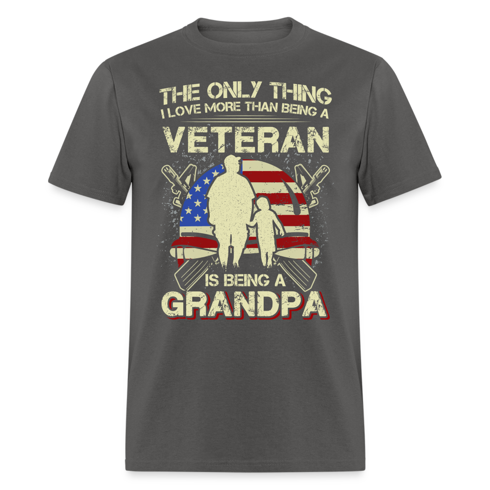 Veteran Grandpa T-Shirt - charcoal