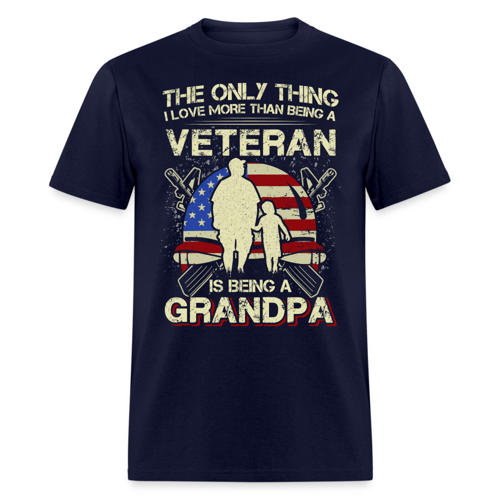 Veteran Grandpa T-Shirt - navy