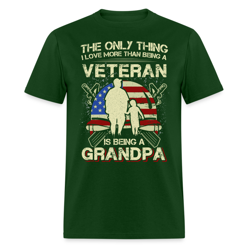 Veteran Grandpa T-Shirt - forest green