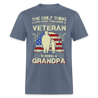 Veteran Grandpa T-Shirt - denim