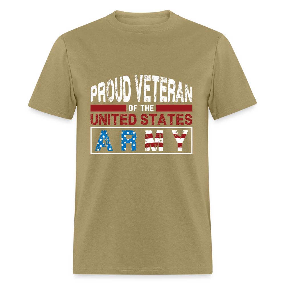Proud Veteran of the United States Army T-Shirt - khaki