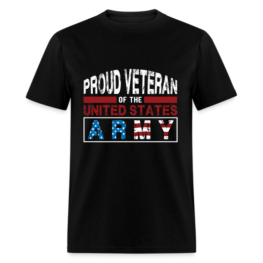 Proud Veteran of the United States Army T-Shirt - black