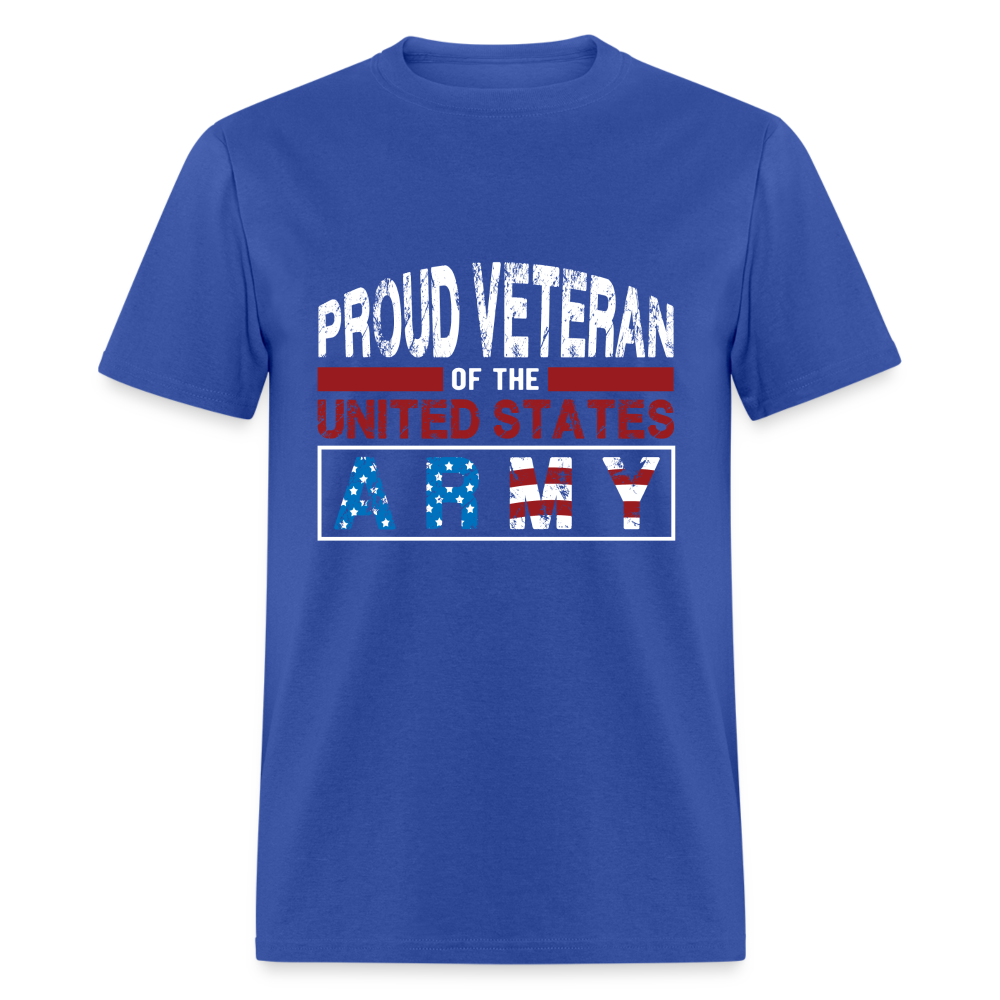 Proud Veteran of the United States Army T-Shirt - royal blue