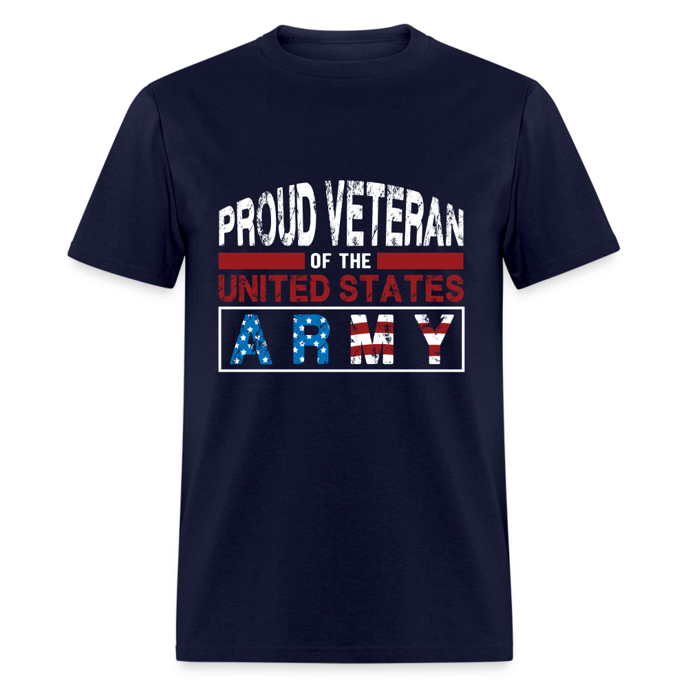 Proud Veteran of the United States Army T-Shirt - navy