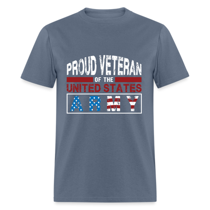 Proud Veteran of the United States Army T-Shirt - denim