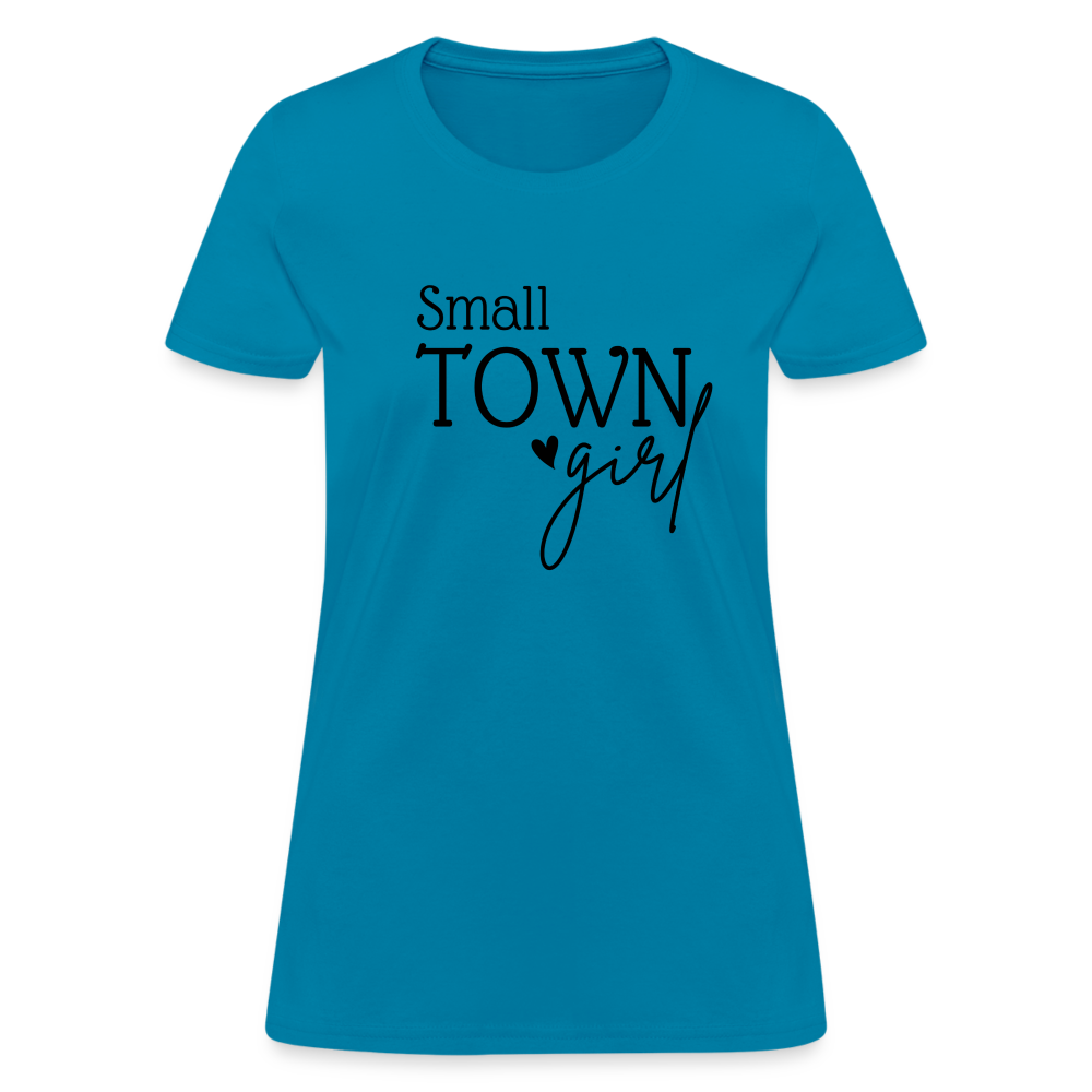 Small Town Girl T-Shirt - turquoise
