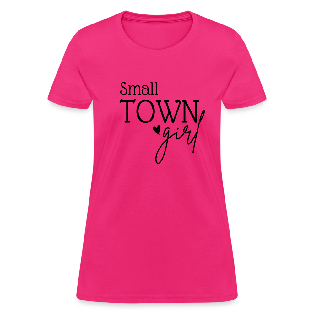 Small Town Girl T-Shirt - fuchsia
