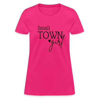 Small Town Girl T-Shirt - fuchsia