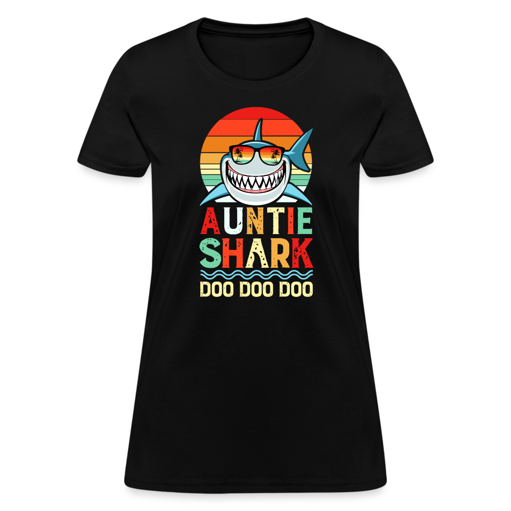 Auntie Shark T-Shirt - black