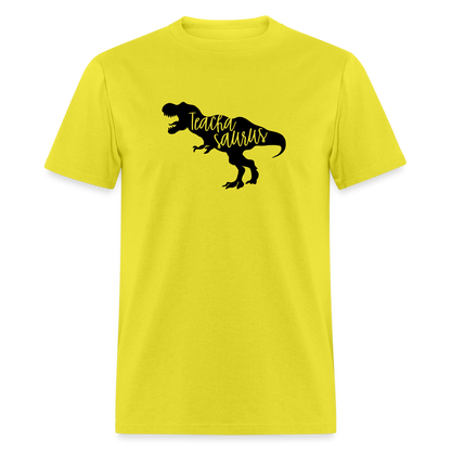 Teacha Saurus T-Shirt - yellow