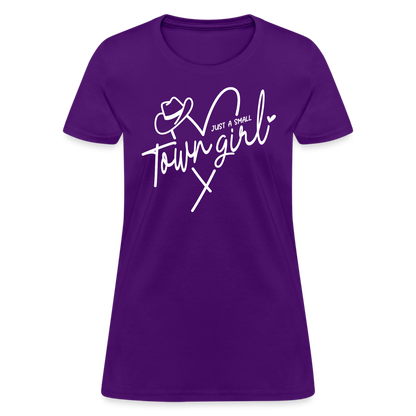 Just A Small Town Girl T-Shirt - purple