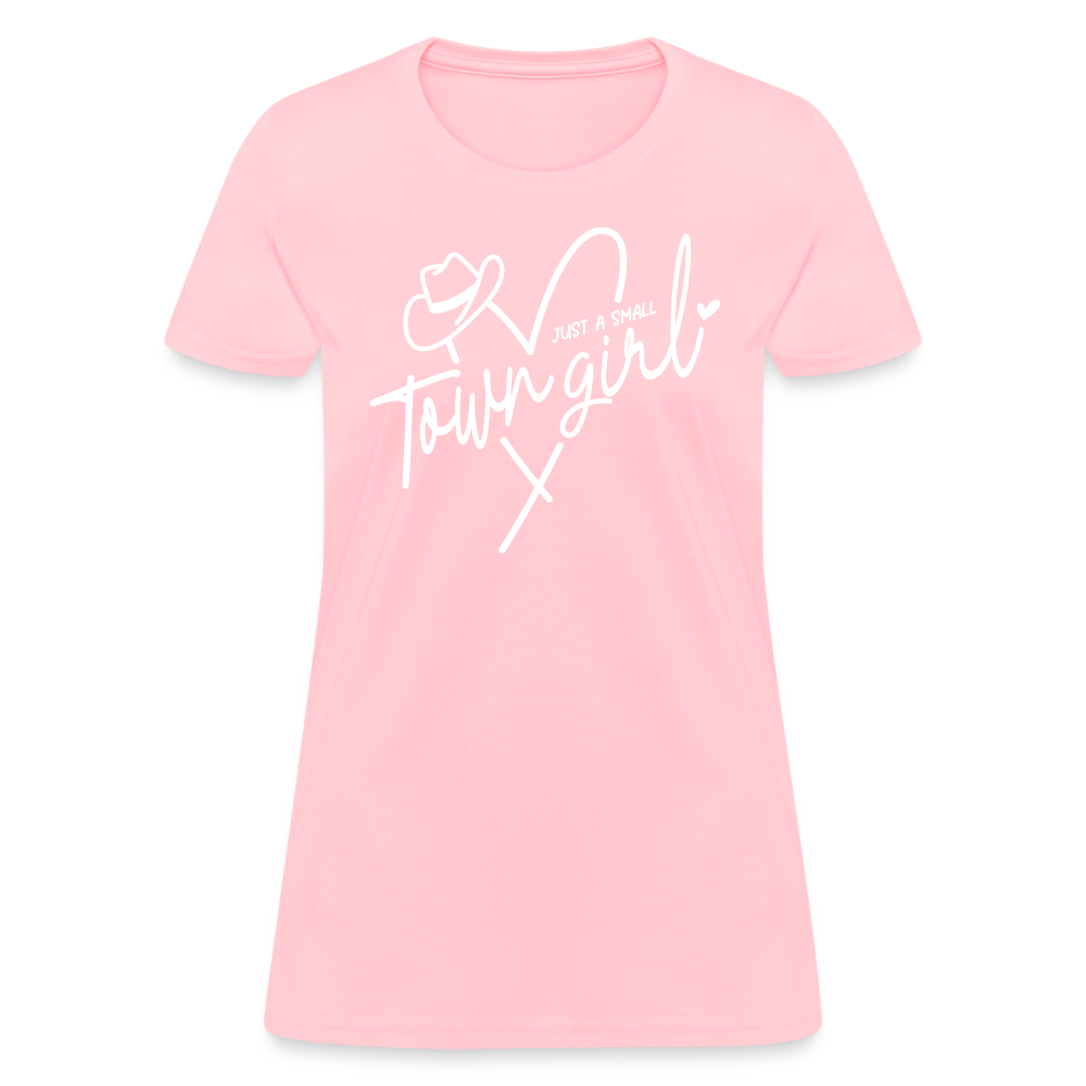 Just A Small Town Girl T-Shirt - pink