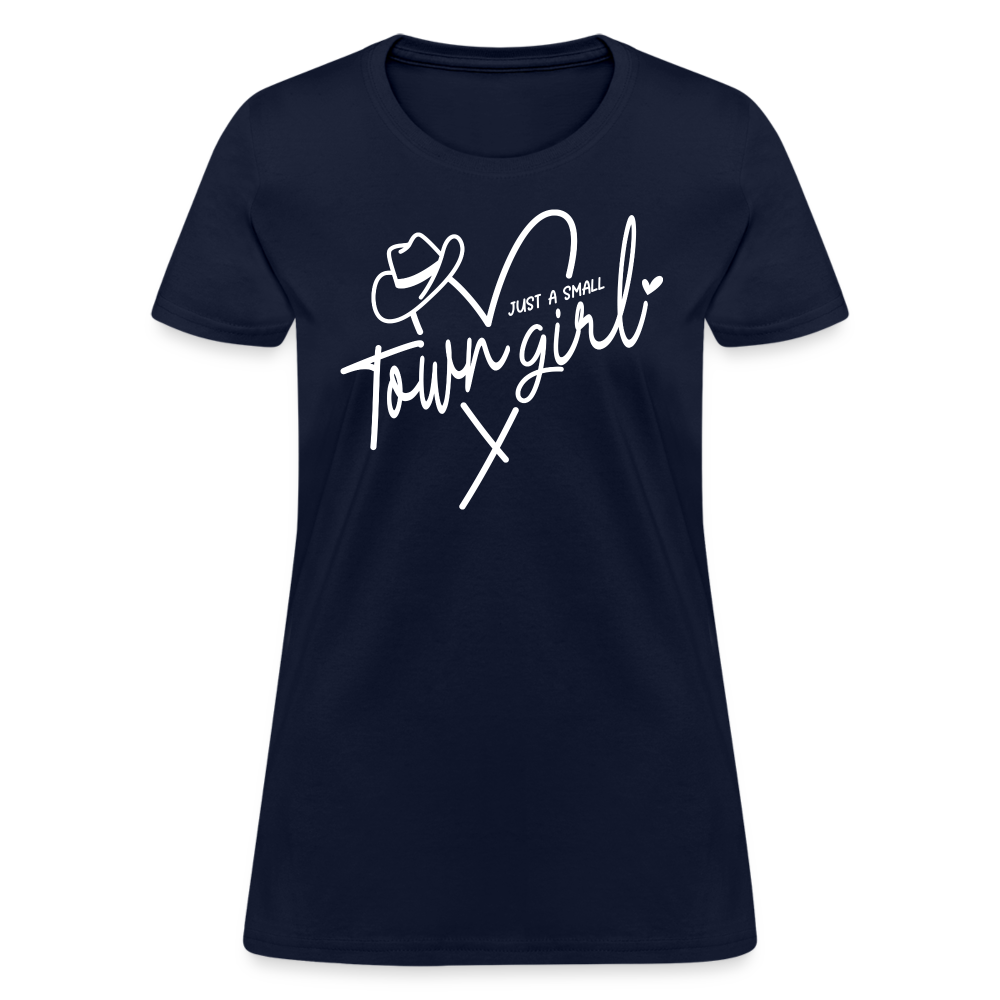 Just A Small Town Girl T-Shirt - navy