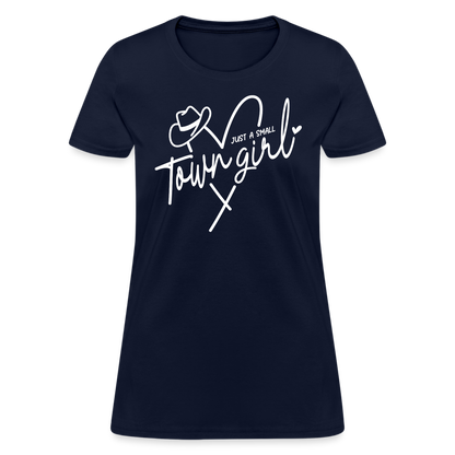 Just A Small Town Girl T-Shirt - navy