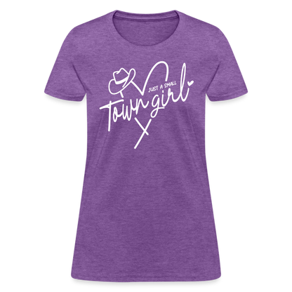 Just A Small Town Girl T-Shirt - purple heather