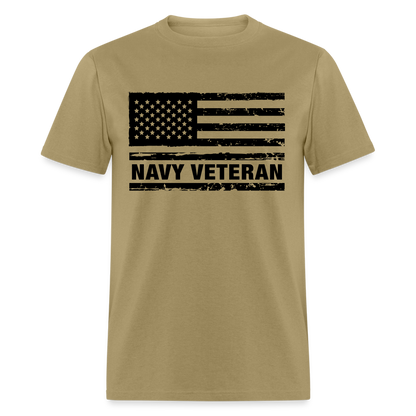 Navy Veteran T-Shirt - khaki